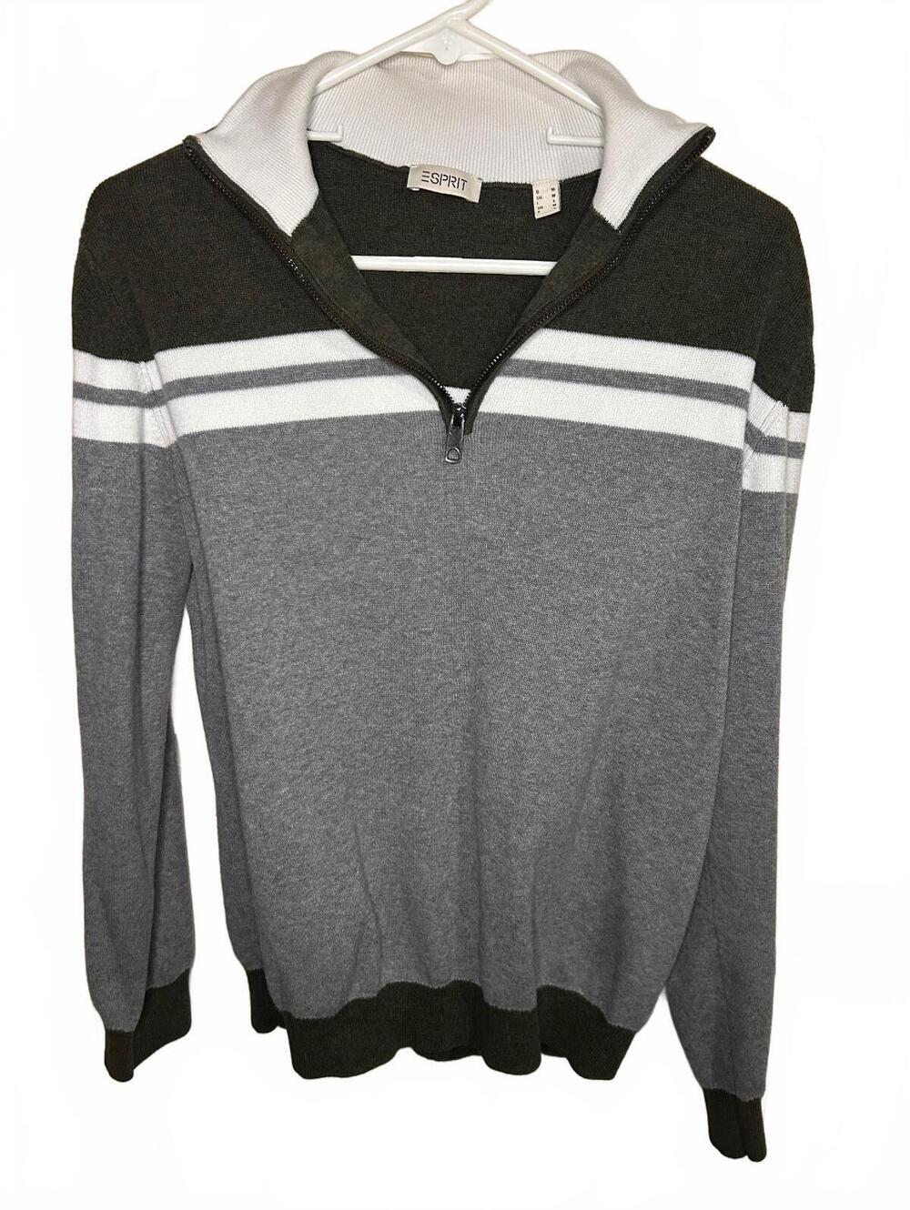 Esprit sweater striped 100% cotton medium